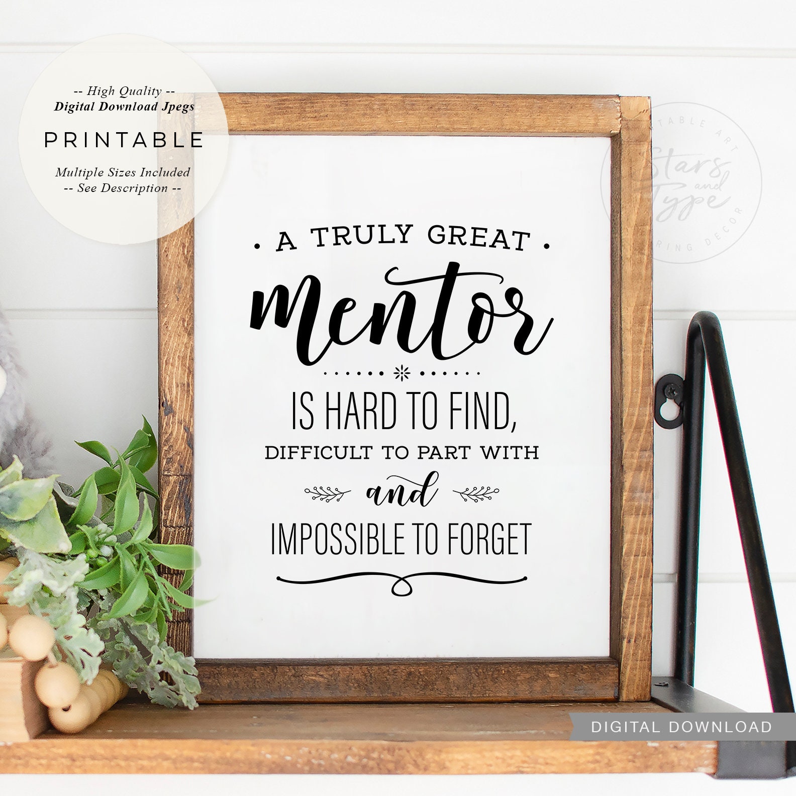 A Truly Great Mentor is Hard to Find PRINTABLE Art Mentor Etsy UK