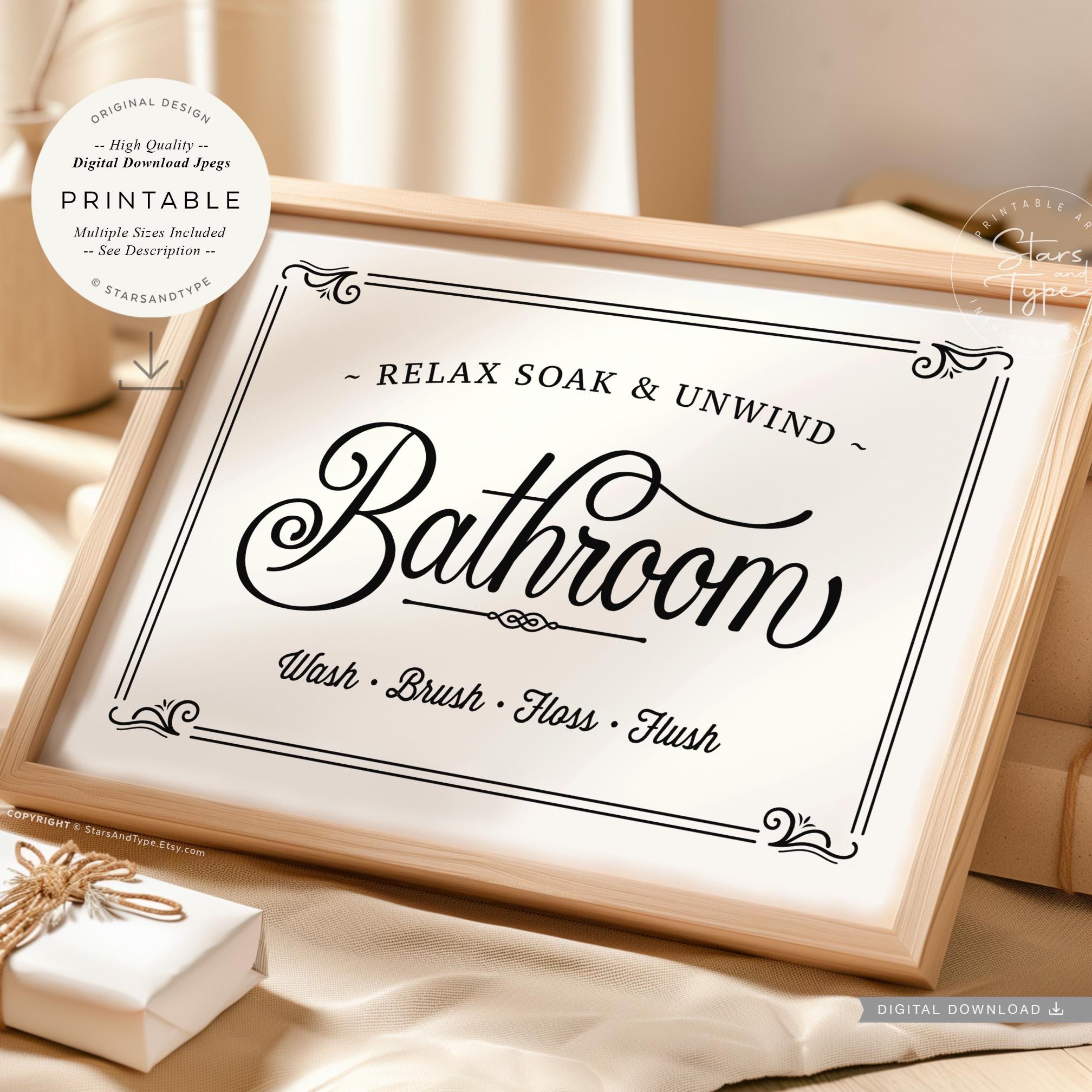 Quadro Tela Per Bagno Quadro Su Tela Per Bagno, Stampa Floreale Rustica, Cornice In Legno, Pronto Da Appendere - Decorazione Parete Campagnola, Moderna Quadro Bagno Rilassante