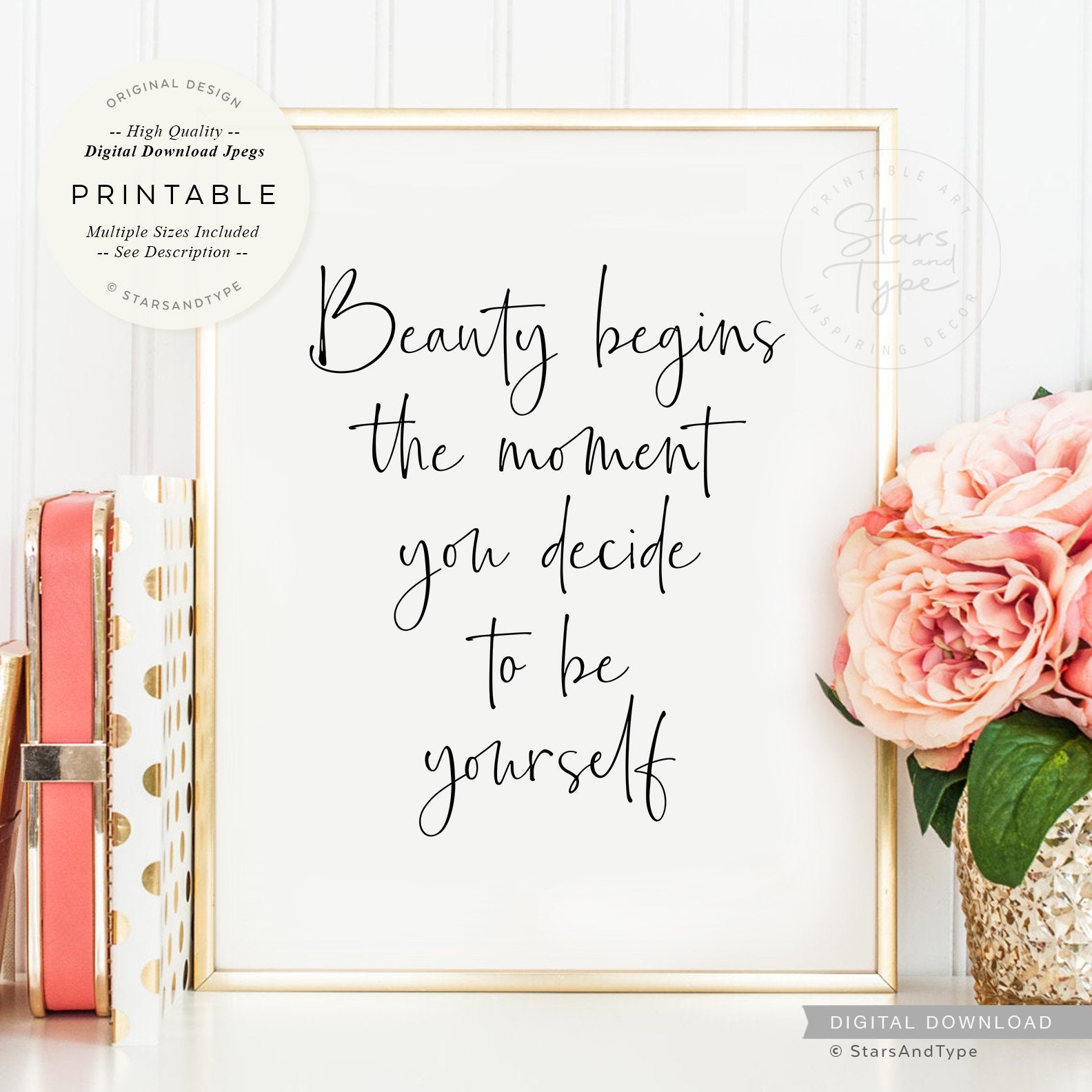 Beauty begins the moment you decide to be yourself -Coco Chanel