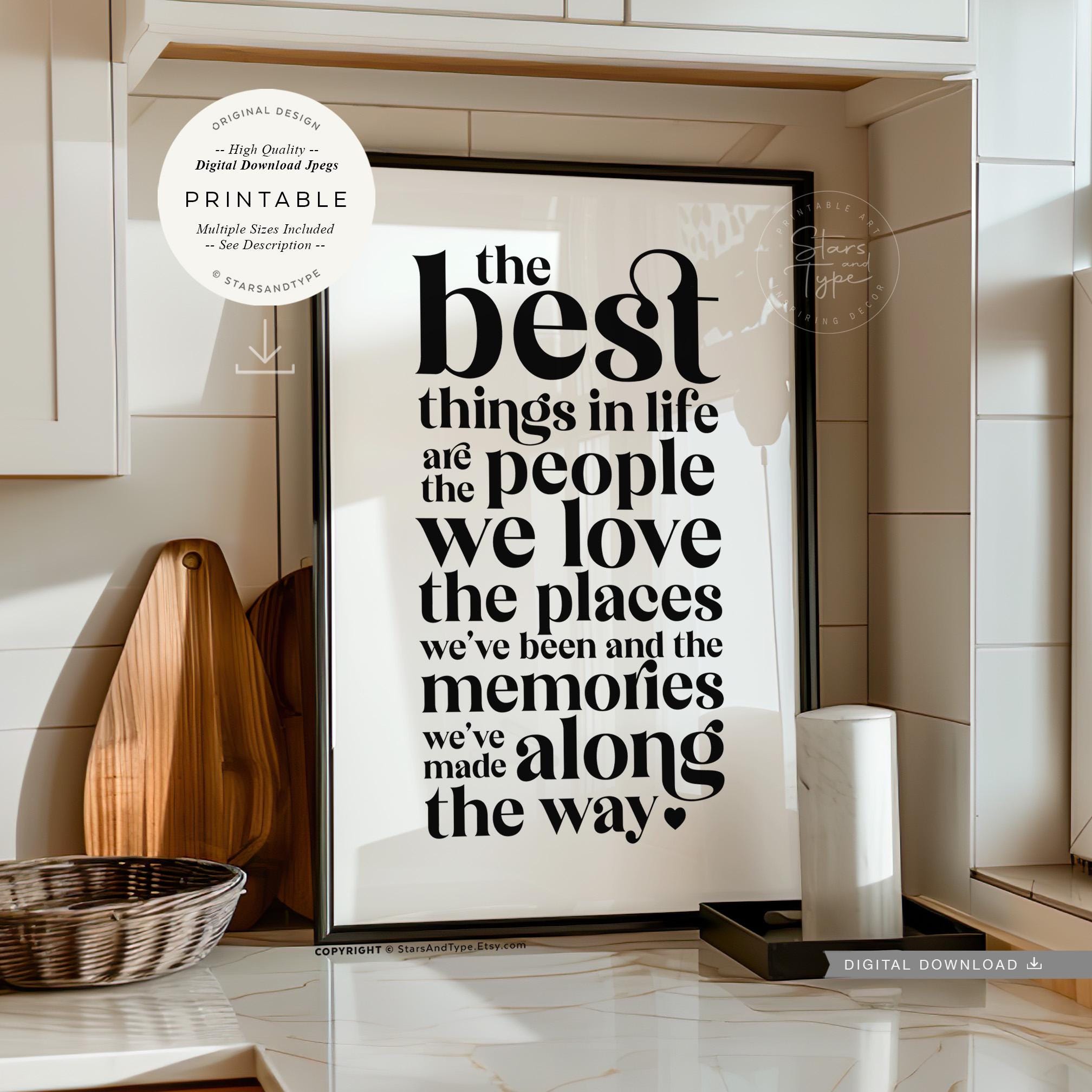 The Best Things In Life Are The People, PRINTABLE Art, Family Love Quote, Digital DOWNLOAD Print Jpg
