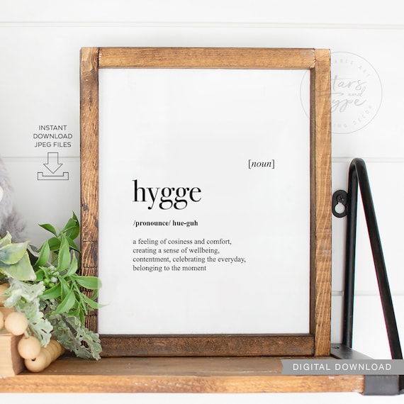 Definition Print Printable Wall Art Definition Printable Minimalist Decor Instant Download Hygge Wall Art Hygge Print
