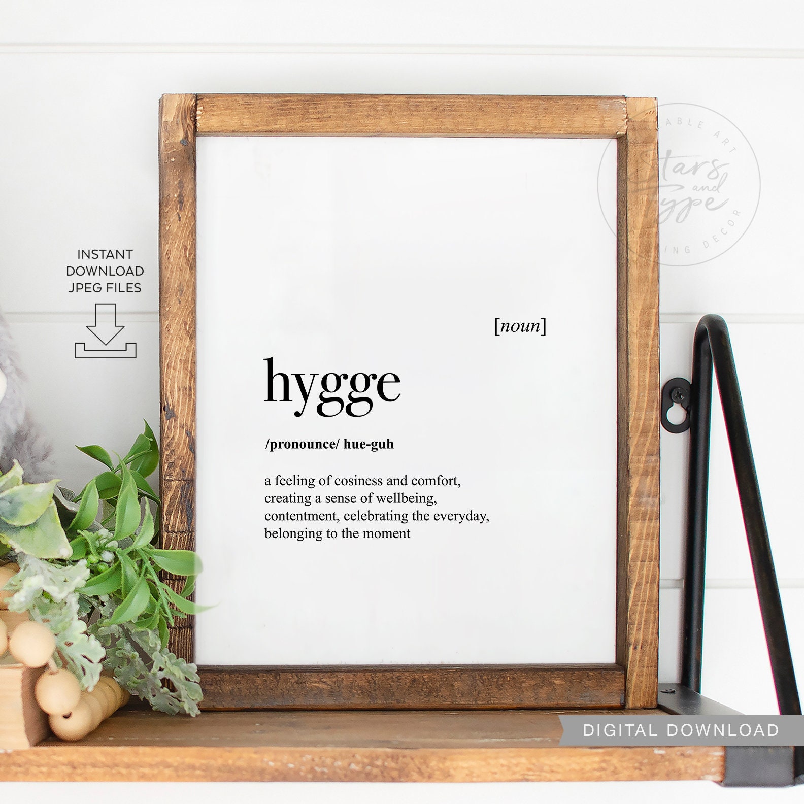 Definition Print Printable Wall Art Definition Printable Minimalist Decor Instant Download Hygge Wall Art Hygge Print