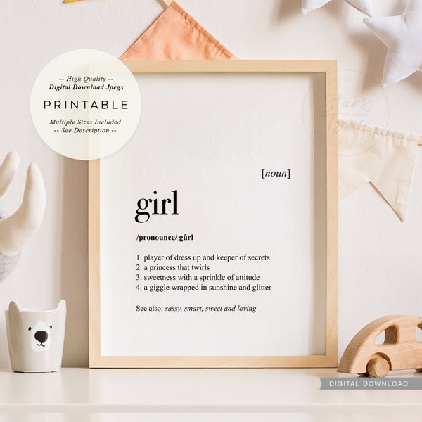 Girl Definition Etsy