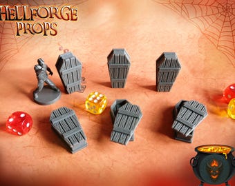 Dreadmire Cemetery - Grizzly Graveyard Scatter Terrain - Dark Fantasy Scenery & Props 28mm - 32mm - DnD Pathfinder