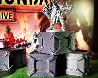 Sci Fi Crates x3  - 3D Printed 28mm Scatter Scenery - Wargames Tabletop Terrain
