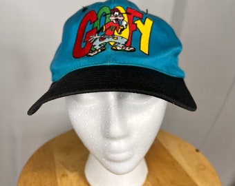 Vintage Teal and Black Goofy Baseball Cap