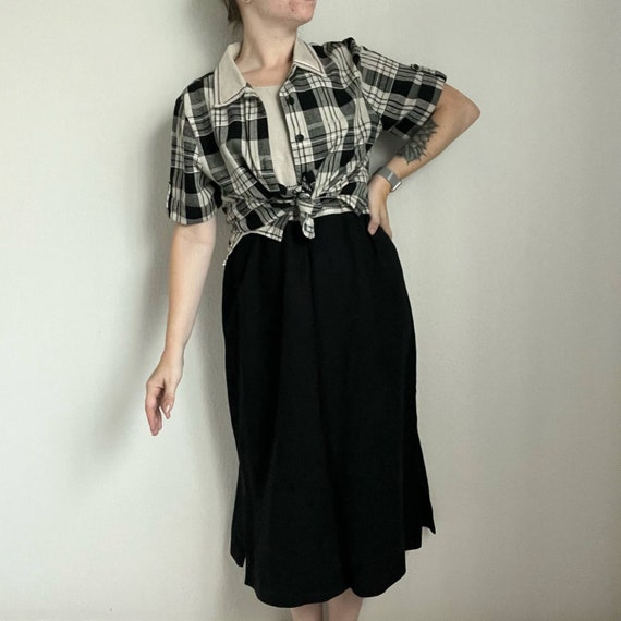 Vintage 90s Studio Ease Dress and Shirt Combo - image 1