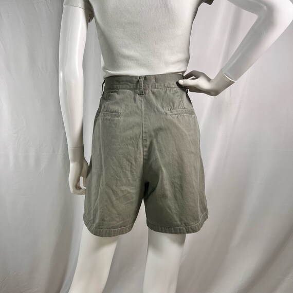 Vintage Eddie Bauer Green Cotton Shorts Size 10 - image 3