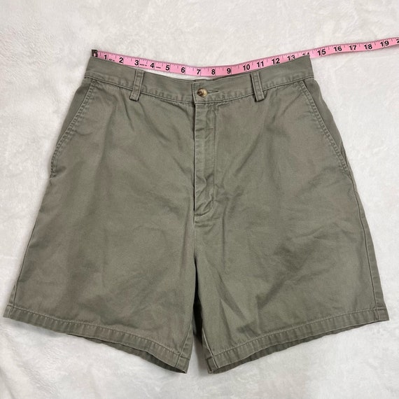 Vintage Eddie Bauer Green Cotton Shorts Size 10 - image 5