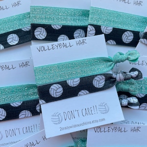 NOUVEAU ! Je m'en fous des cheveux pour le volley-ball, accessoires pour cheveux, accessoires pour cheveux, accessoires pour volley-ball, élastiques pour cheveux de sport, cheveux de plage, articles de fête, anniversaire