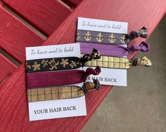 Hawaiian Hair Ties, aloha hair ties, Bachelorette favors, bridal shower, bridesmaid, wedding, tie the knot, bridesmaid proposal