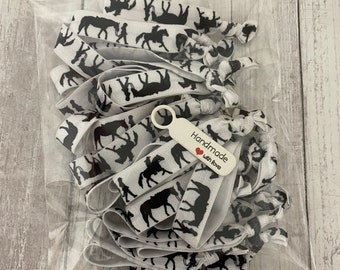 30 Pack Horse Elastic Hair Ties: Western Party Favors
