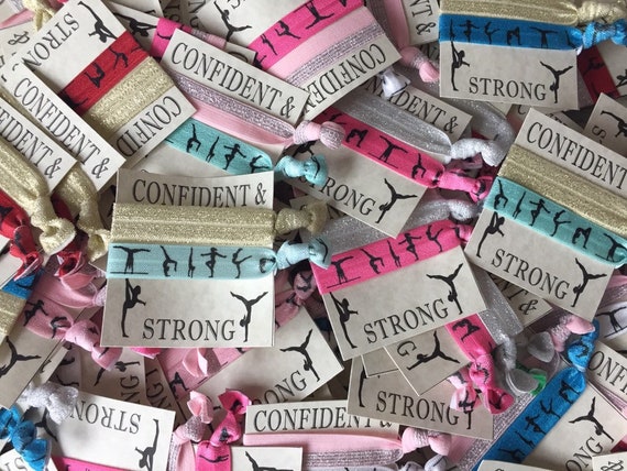 Gymnastics Hair Ties Hair Tie Favors Stocking Stuffers Etsy