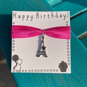Eiffel Tower Hair Tie, accessories, Eiffel Tower party, hair tie bracelet, hair tie favors, bachelorette favors, bridal shower favors