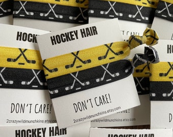 NEW!! Hockey Hair Ties , hair accessories, hockey favors, girls hair ties, sports favors, ice hockey, party favors, loot bag
