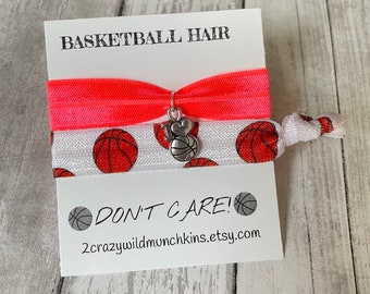 Basketball Elastic Hair Ties: Party Favor Goodie Bag