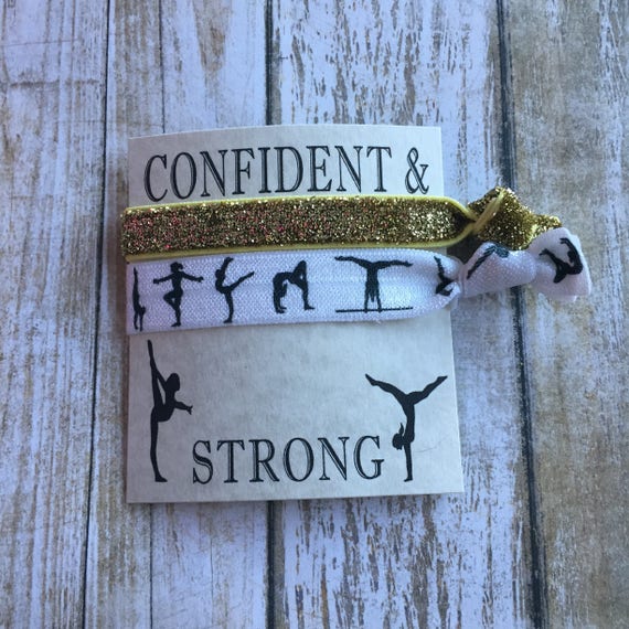 Gymnastics Hair Ties Gymnastics Party Favors Hair Tie Etsy