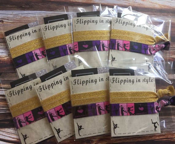 Gymnastics Hair Ties Hair Tie Favors Stocking Stuffers Etsy