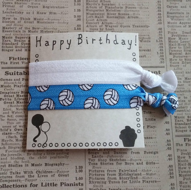 Volleyball Hair Ties Girls Hair Ties Hair Accessories Hair Etsy