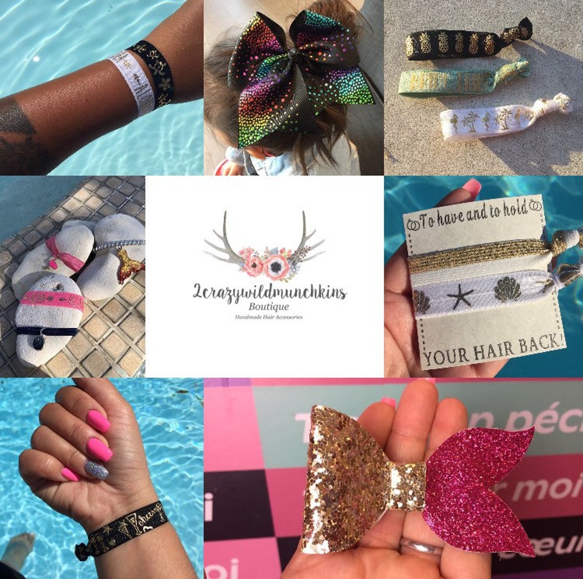 Gymnastics Hair Ties Gymnastics Party Favors Hair Tie Etsy