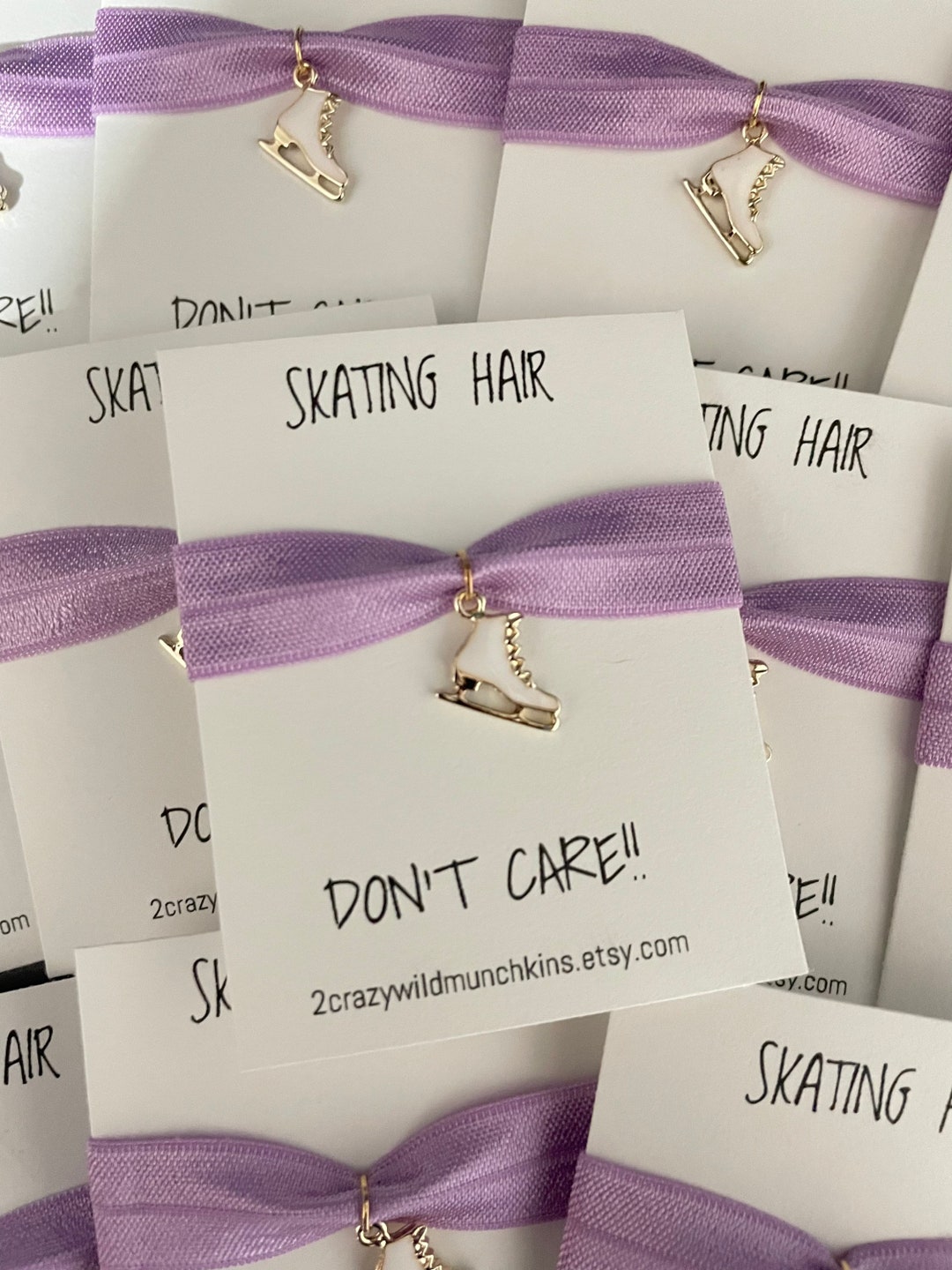 Back in Stock Ice Skating Hair Tie Charm, Skate Hair Accessories, Girls