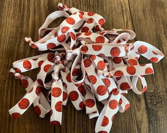 Basketball Elastic Hair Ties: Party Favor Goodie Bag