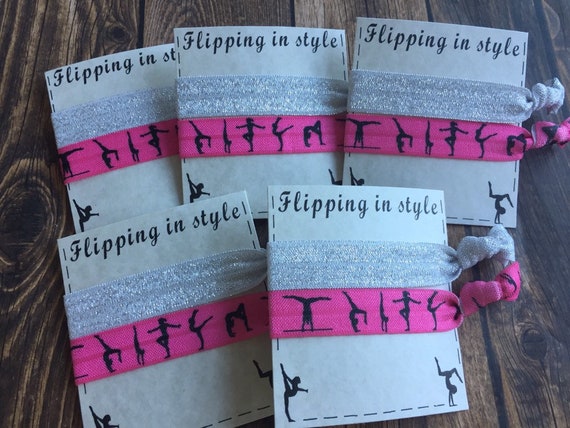 Gymnastics Hair Ties Hair Tie Favors Stocking Stuffers Etsy