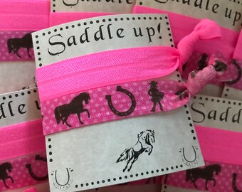 Cowgirl Horse Hair Ties: Western Party Favors
