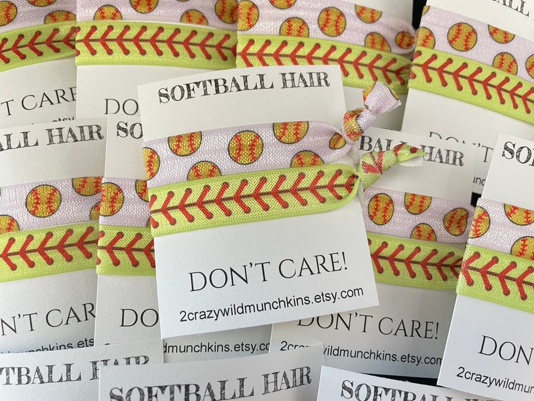 Back in Stock Softball Hair Ties Hair Accessories Sports Etsy