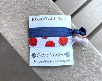 Basketball Elastic Hair Ties: Party Favor Hair Accessories