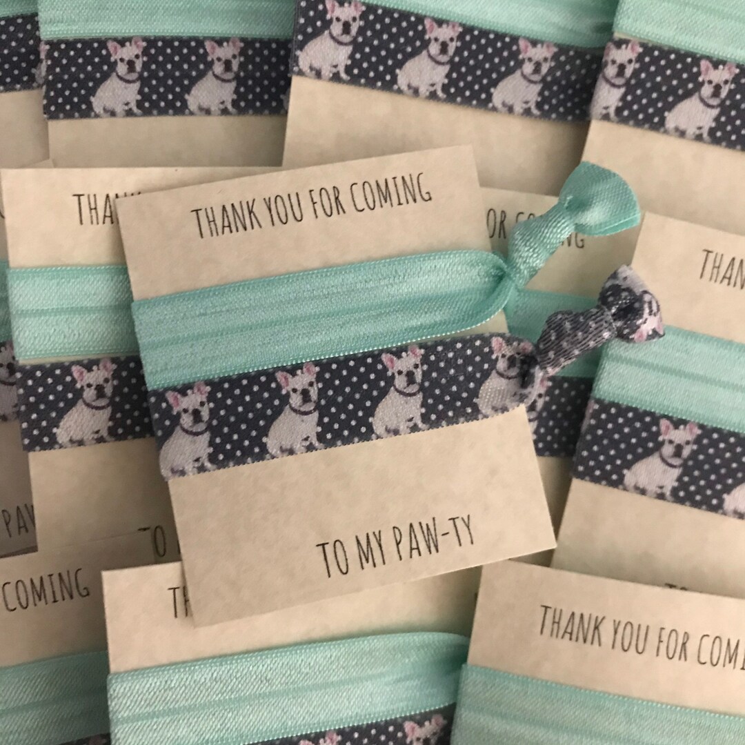 French Bulldog Hair Ties, Hair Accessories, Dog Hair Ties, Dog Favors