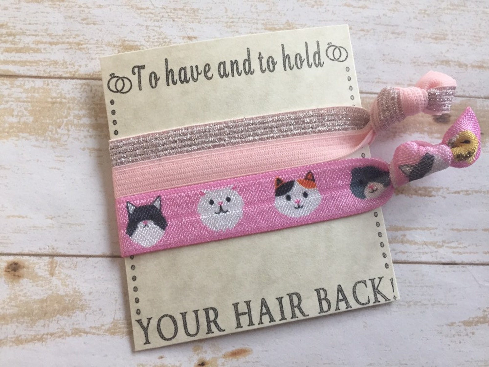 Cute Cat Hair Ties hair accessories cute hair ties cat Etsy