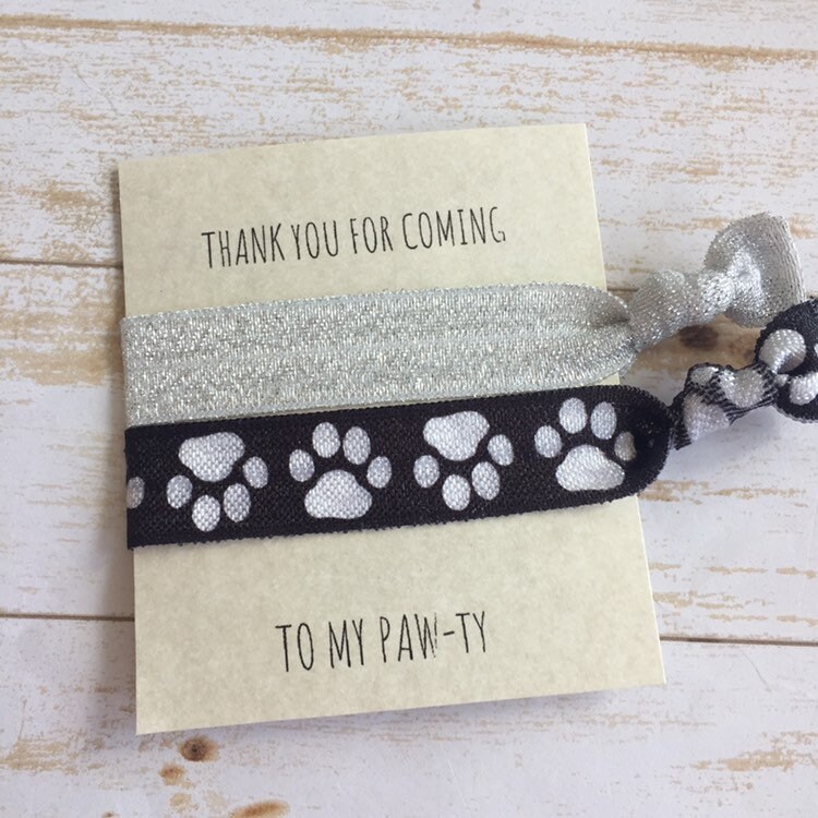Paw Print Hair Ties dog hair ties hair accessories paw Etsy.de