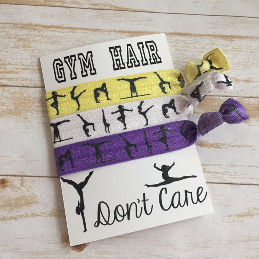Gymnastics Hair Ties Gymnastics Party Favors Hair Tie Etsy