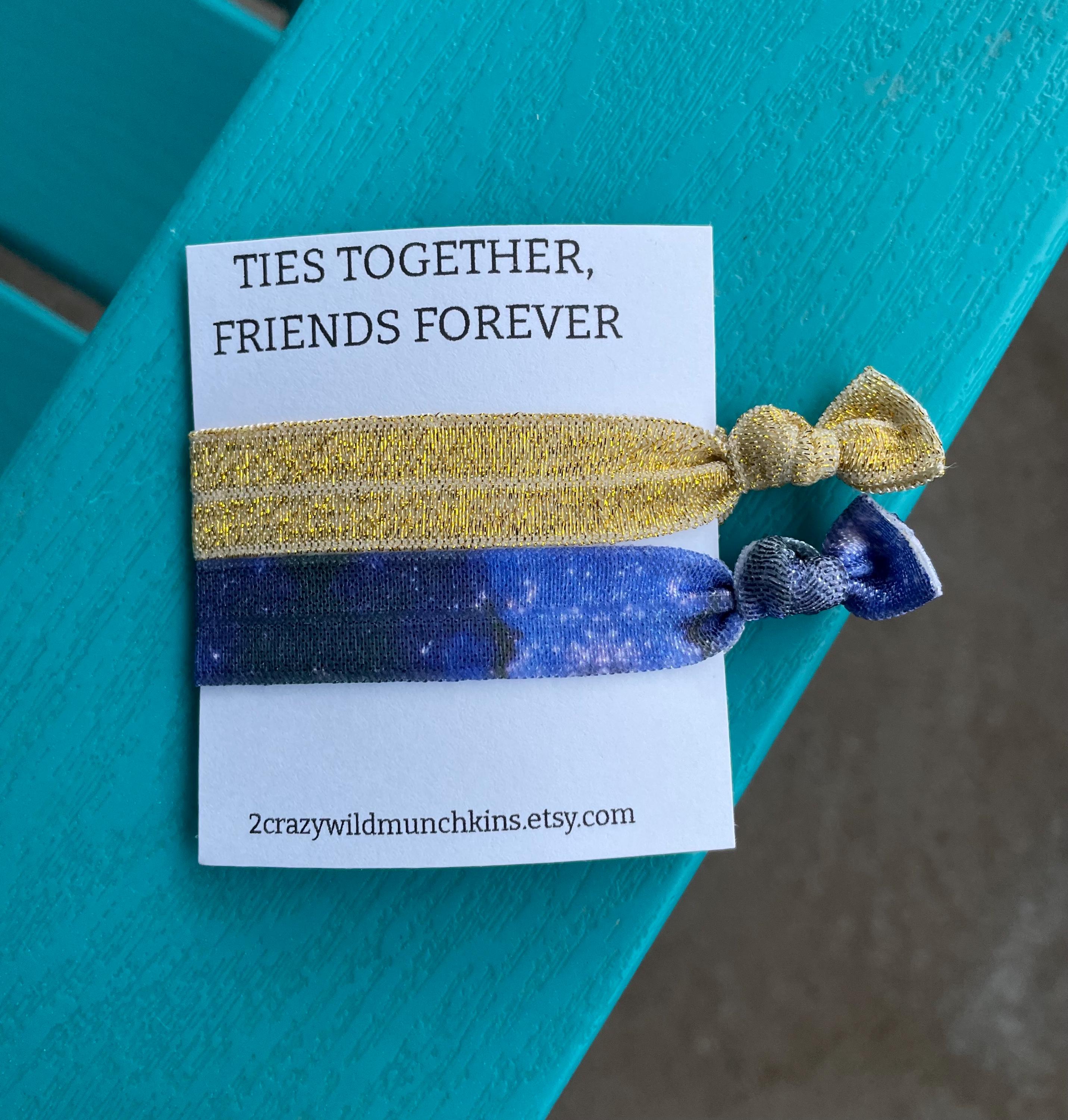 New!! Galaxy Hair Ties, party favors, hair accessories, loot bag, baby shower, bridal shower, friendship bracelet, hair tie favors, summer