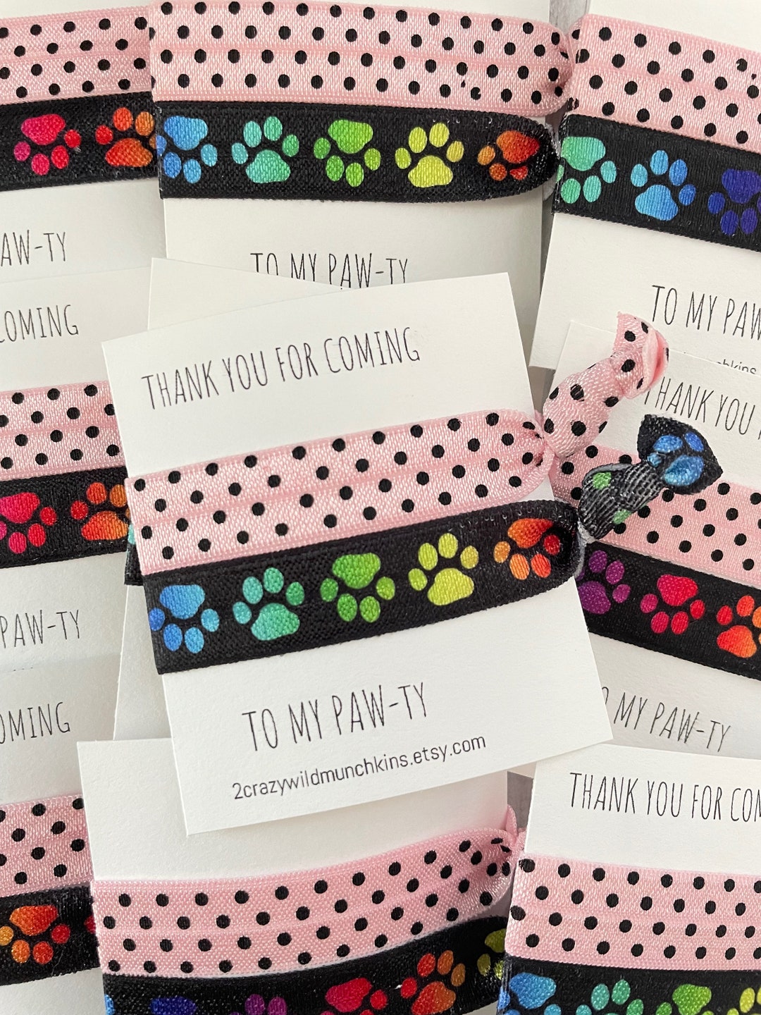 NEW Paw Print Hair Ties Dog Hair Ties Hair Accessories Paw Etsy Canada