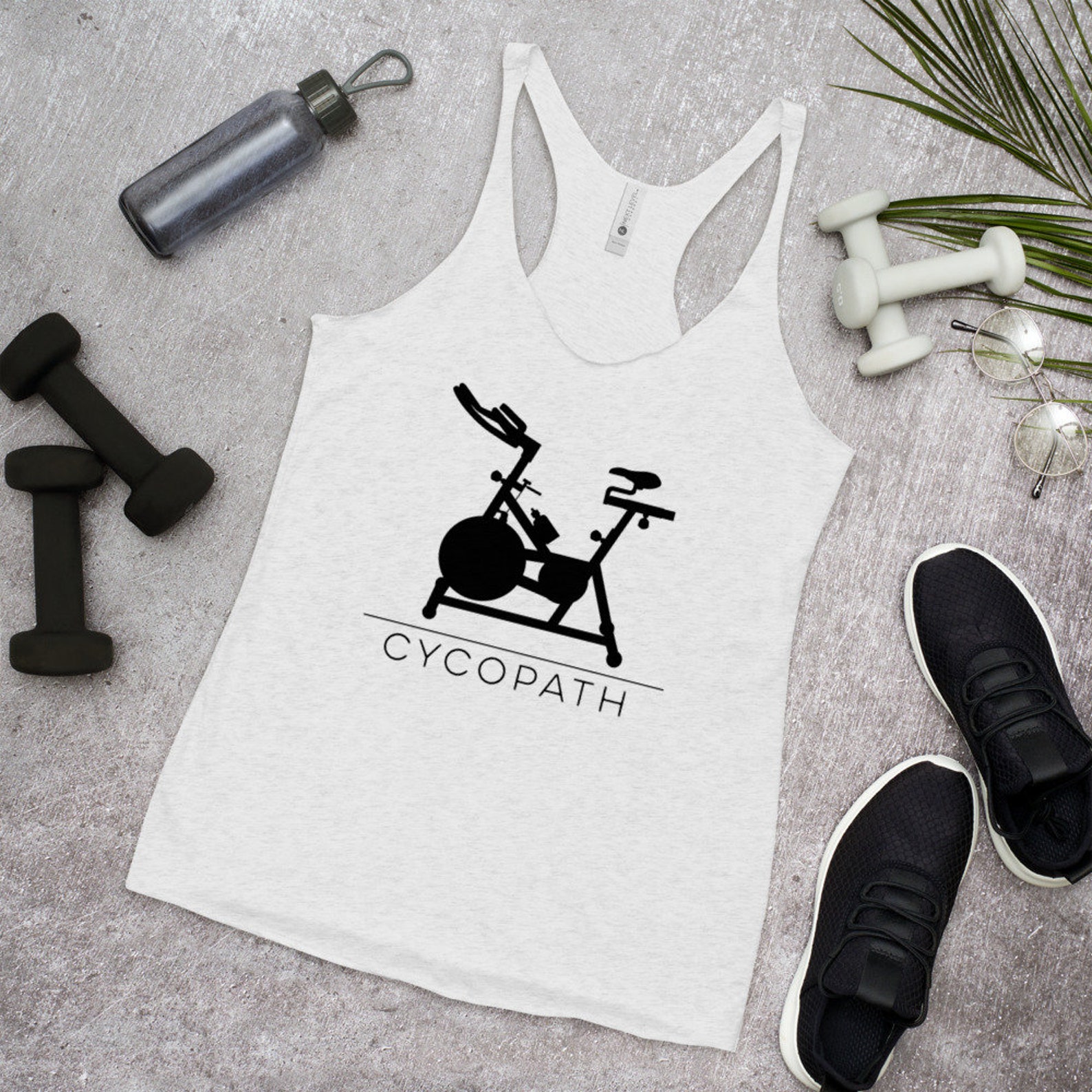 Cyclopath women's Racerback Tank Top / Funny Cycling Tank Etsy