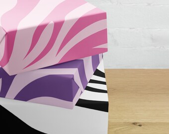 Papel de regalo con estampado animal - Hojas de papel de regalo con estampado de cebra - Papel de regalo con estampado de cebra - Papel de regalo con estampado de cebra - KellyDoesItAll