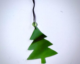 Adorno de árbol de cristal