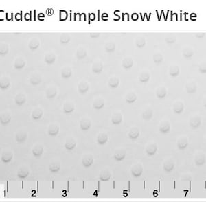 White  Cuddle Dimple Minky -  Shannon Fabrics Minky - Snow White Minky - Cream Minky  - Minky Dimple - White Fabric -