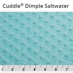 Saltwater Cuddle Dimple Minky -  Shannon Fabrics Minky - Minky -  Aqua Minky  - Minky Dimple Dot - Blue Fabric -