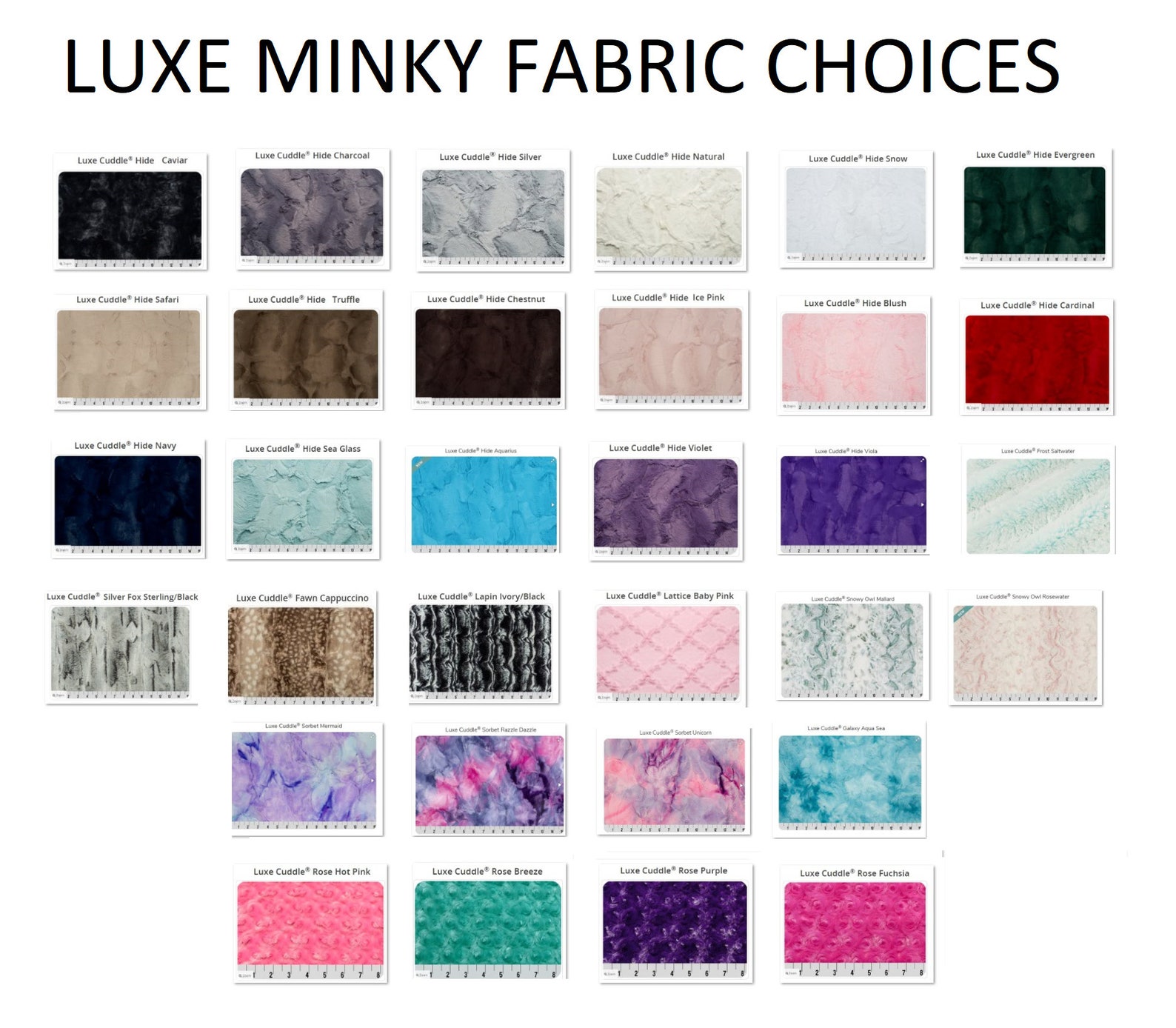 Luxe Cuddle Hide Minky Shannon Fabric Minky Hide Minky Etsy