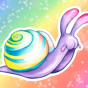 Rainbow Snails Autocollants en vinyle / Décalcomanies