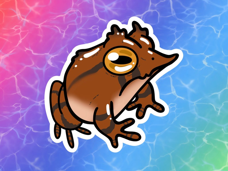 Frogs Vinyl Stickers/Decals: White's Tree Frog, Poison Dart Frog, Red-Eyed Frog, Horned Frog, Solomon Island Leaf Frog 2022 Leaf