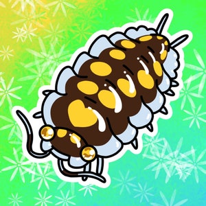 Isopods Vinyl Stickers/Decals: Clown, Dairy Cow, High Yellow, Rubber Ducky, and Zebra Isopods Individuals and Sets High Yellow Isopod