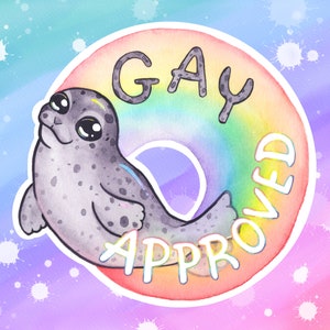 Sticker vinyle gay Seal of Approval