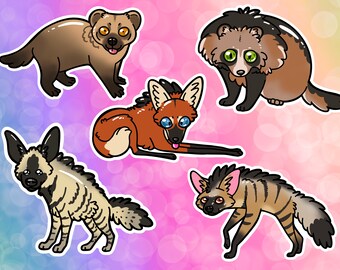 Weird Dogs Vinyl Stickers