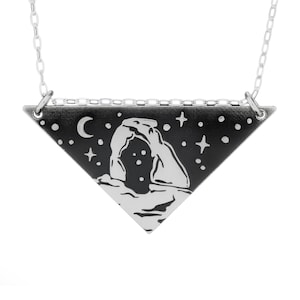 Delicate Arch Triangle Necklace