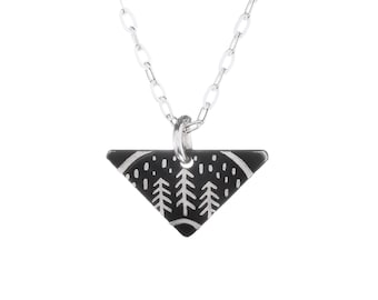 Pine Trees Mini Necklace