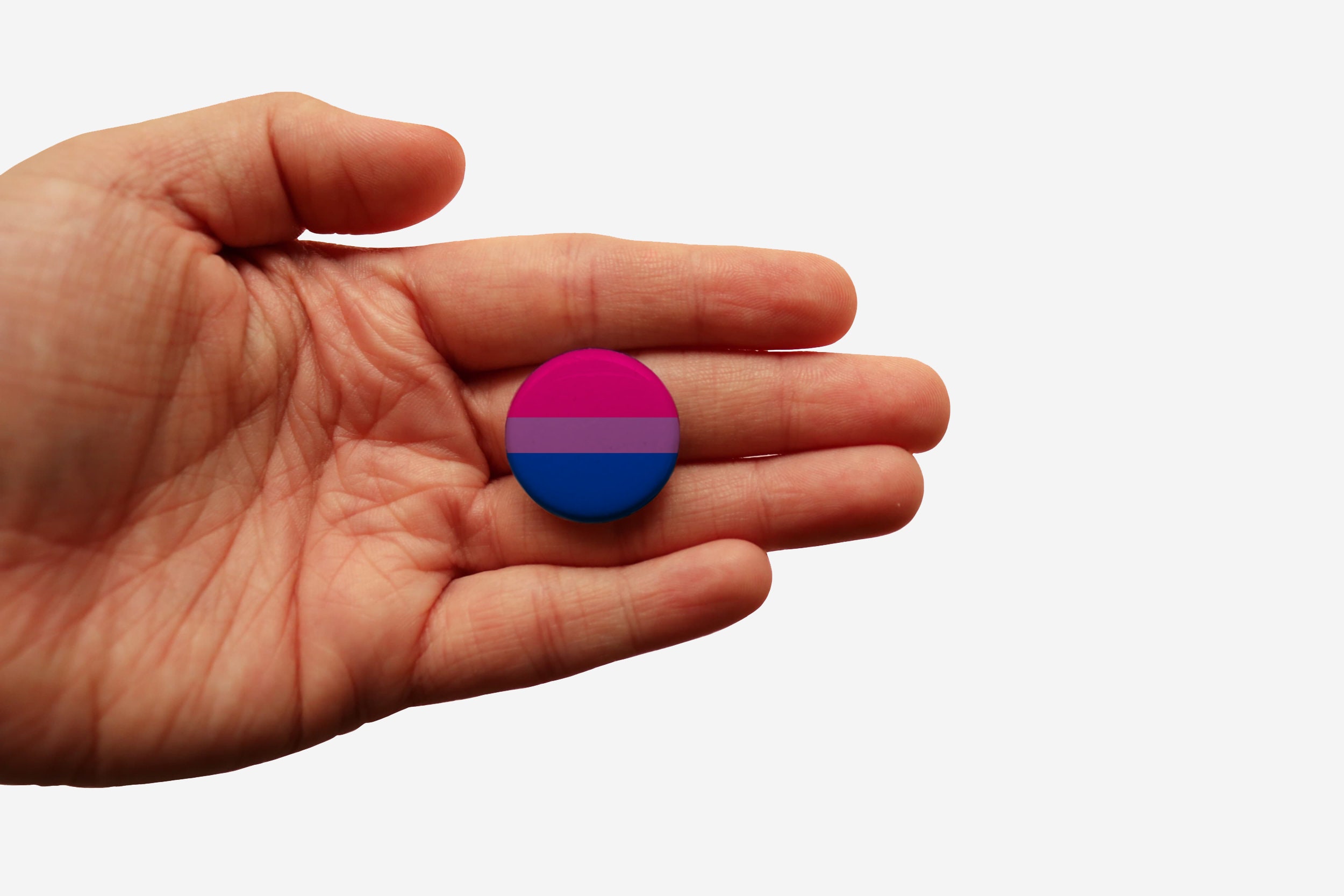 Bisexual Button| Pride Art| LGBTQ| Pride Flag| Pride Badge| Pride Pin| Gay| Lesbian| Bisexual| Pansexual| Asexual| Enby| Pride Button Set